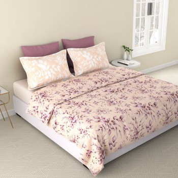 Raymond Home Vision 144 TC King Size Bedsheet with 2 Pillow Covers