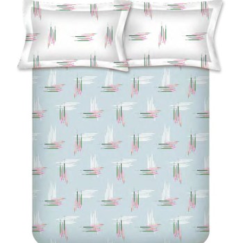 Raymond Home Vision 144 TC King Size Bedsheet with 2 Pillow Covers