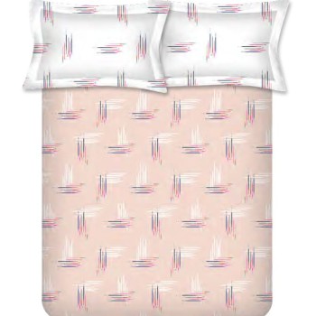 Raymond Home Vision 144 TC King Size Bedsheet with 2 Pillow Covers