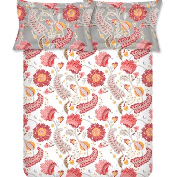 Raymond Home Vision 144 TC King Size Bedsheet with 2 Pillow Covers