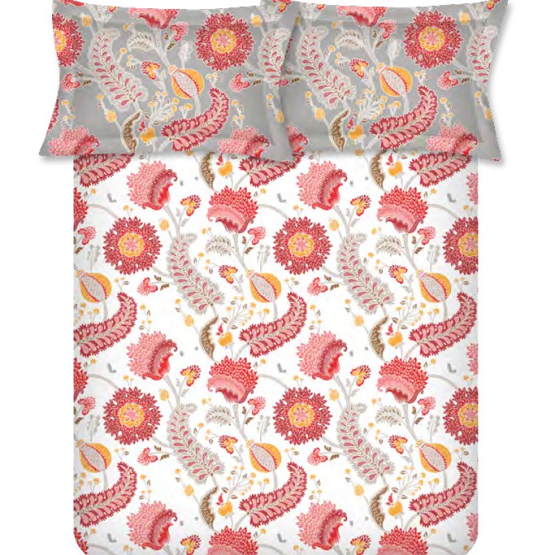 Raymond Home Vision 144 TC King Size Bedsheet with 2 Pillow Covers